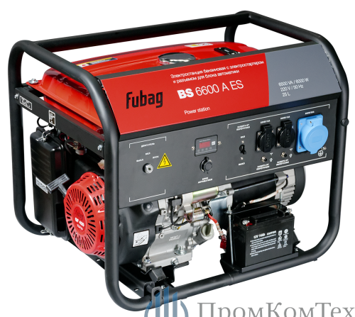 картинка Бензиновый генератор Fubag BS 6600 А ES купить - ООО "ПромКомТех"